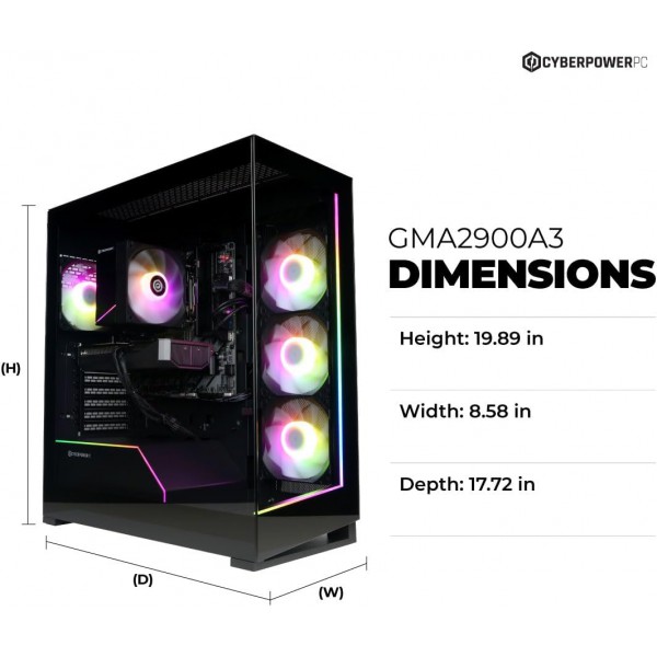 CyberPowerPC Gamer Master Gaming PC, AMD Ryzen 7 8700F 4.1GHz, GeForce RTX 5060 Ti 8GB, 16GB DDR5, 1TB PCIe 4.0 SSD, WiFi Ready & Windows 11 Home (GMA2900A3)