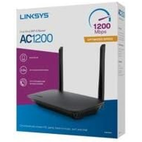 Linksys E5400 WiFi 5 Dual Band Router | 1,500 Sq. ft Coverage | 10+ Devices | Parental Control, Guest WiFi | Speeds (AC1200) 1.2Gbps