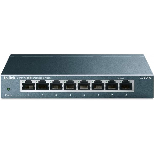 TP-Link TL-SG108 8 Port Gigabit Unmanaged Ethernet...