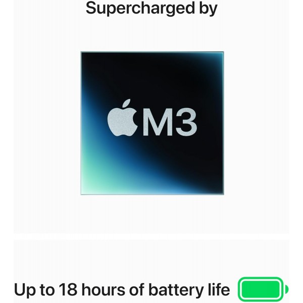 Apple 2024 MacBook Air 13-inch Laptop with M3 chip: Built for Apple Intelligence, 13.6-inch Liquid Retina Display, 8GB Unified Memory, 256GB SSD Storage, Backlit Keyboard, Touch ID; Space Gray