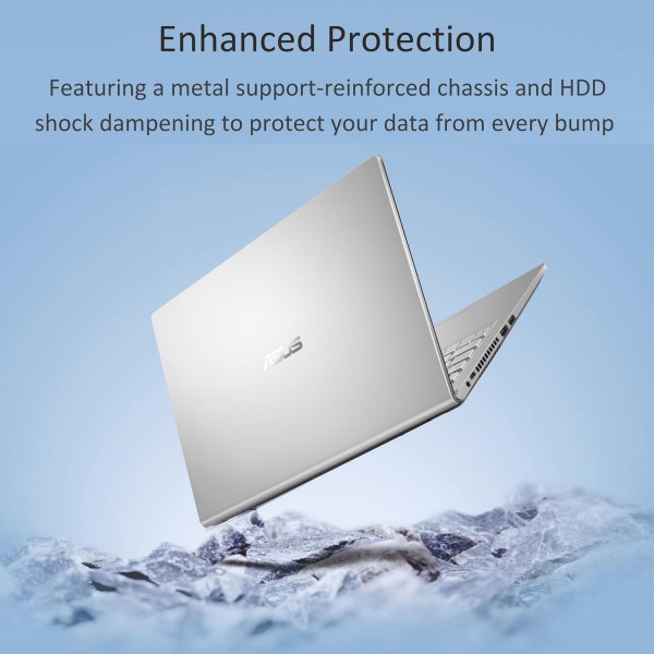 ASUS Vivobook 15.6” FHD Laptop, AMD Ryzen 3 3250U, 8GB RAM, 128GB SSD, Windows 11 Home, Transparent Silver, M515DA-WS33