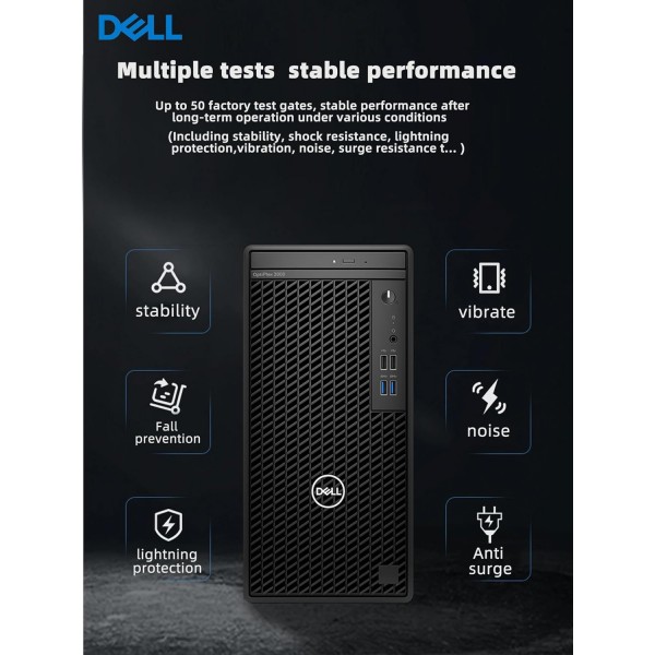 Dell Optiplex 3000 Tower Business Desktop Computer | 12th Gen Intel Core i5-12500 Processor | 32GB RAM | 1TB PCIe SSD | WiFi | DVD-RW | HDMI | Display Port(Support 4K) | Windows 11 Pro