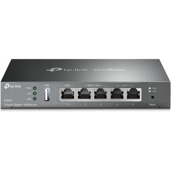 TP-Link ER605 V2 Wired Gigabit VPN Router, Up to 3...