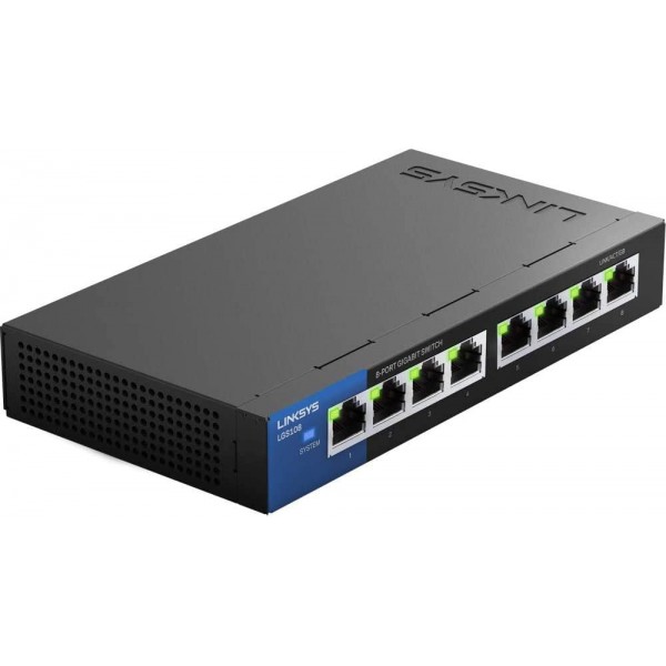 Linksys LGS108: 8-Port Business Desktop Gigabit Et...