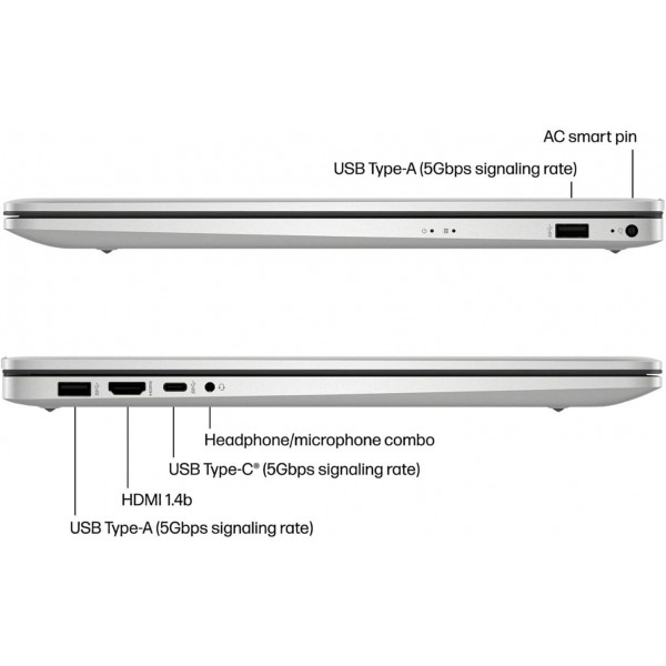 HP 2024 Newest 17 inch Laptop, AMD Ryzen 5 5500U 6 Cores Processor(Beat i7-1250U), 17" FHD (1080p) IPS Display, 32GB RAM, 1TB SSD, Fingerprint Reader, Windows 11 Pro, Include 250GB Portable SSD